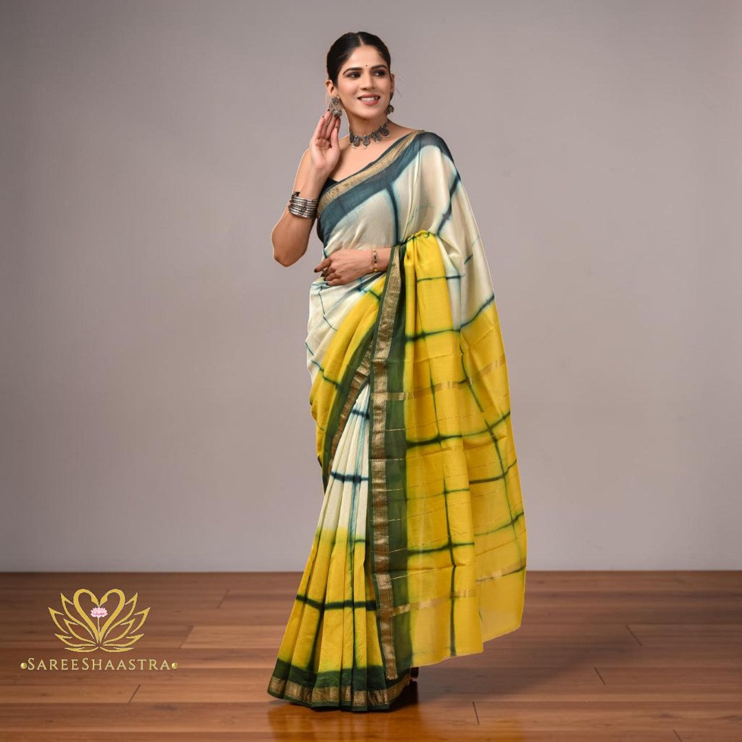 Block Print Maheshwari Silk
