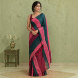 Multistripes Khadi Cotton Saree