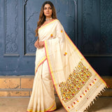 Savannah Bloom Semi linen Hand Embroidery