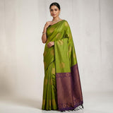 Semi Silk Saree with Woven Medallions