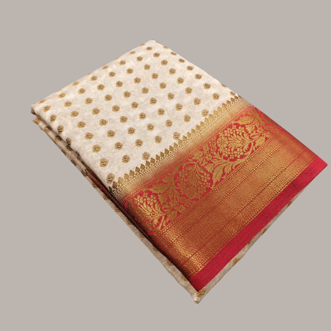 Georgette Banarasi Butti Silk Saree