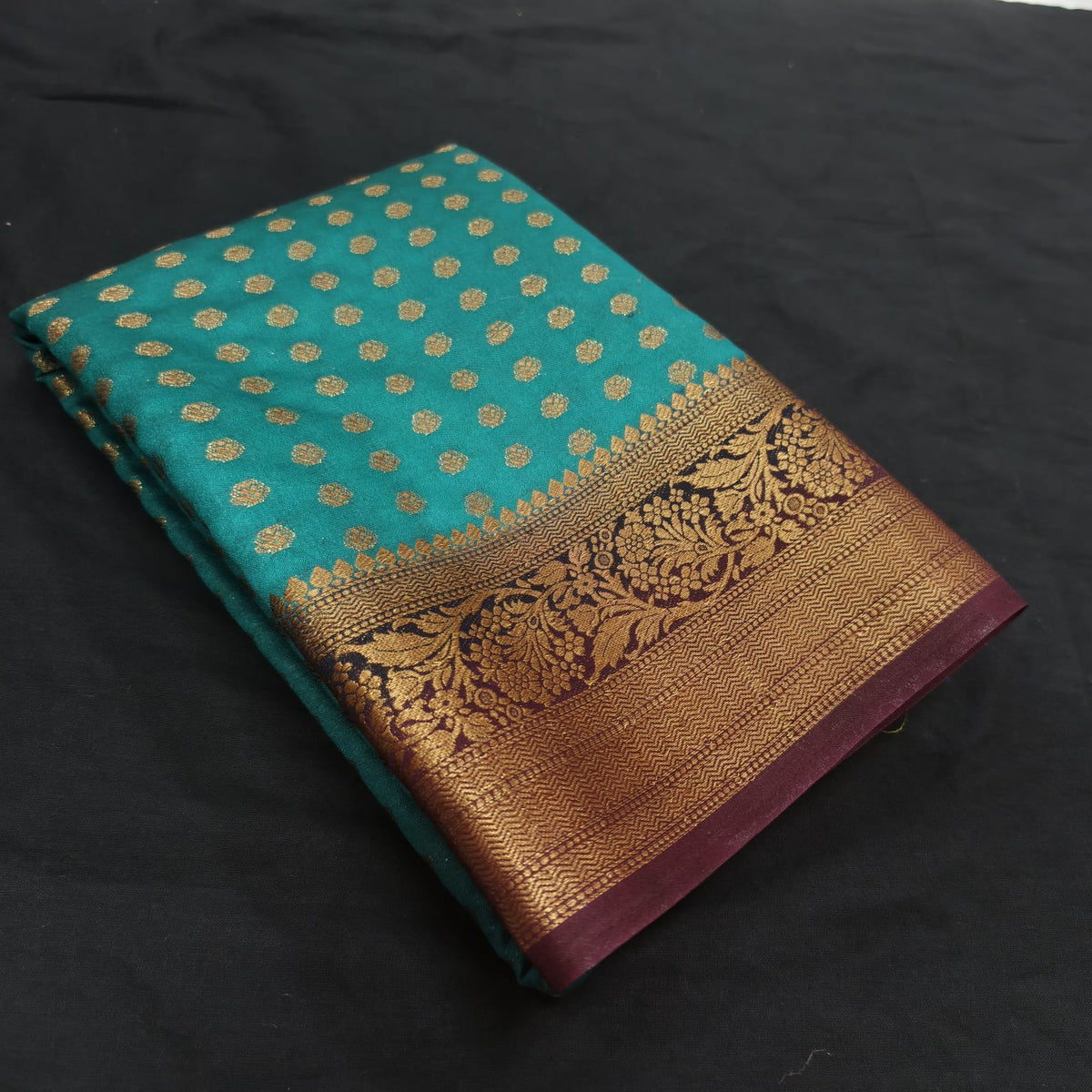 Georgette Banarasi Butti Silk Saree