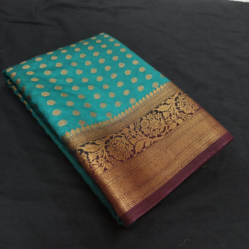 Georgette Banarasi Butti Silk Saree