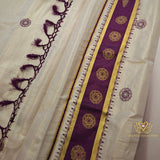 Mandala Kerala Kasavu Tissue Silk Saree