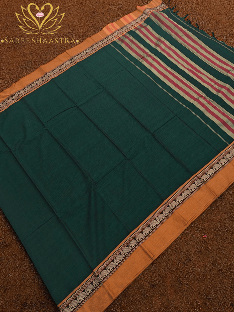 Gajamala Border Narayanpet Mercerized Cotton Saree