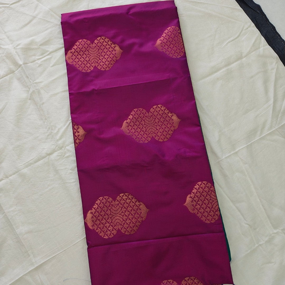 Purple Traditional Borderless Saree