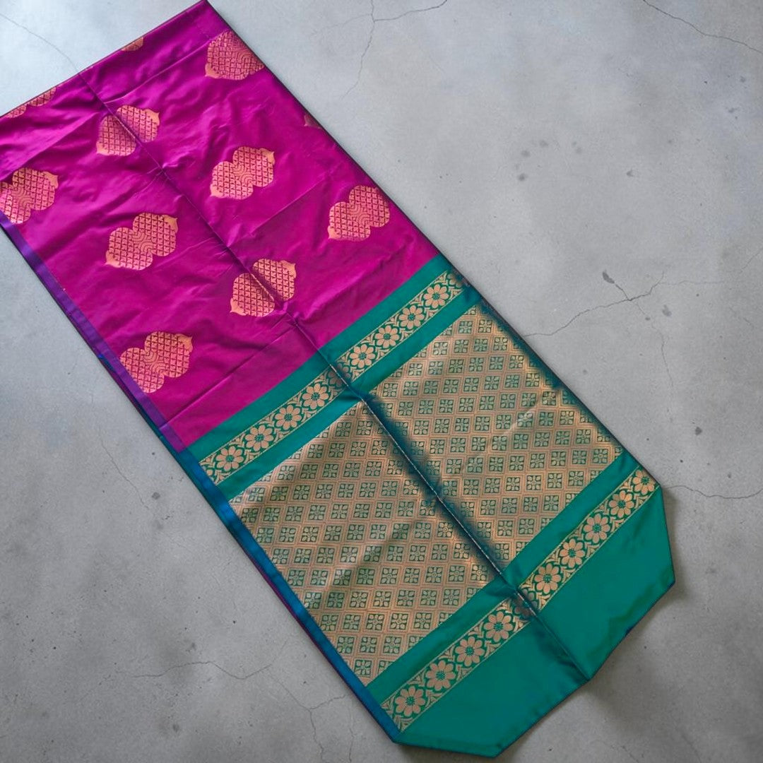 Purple Traditional Borderless Saree