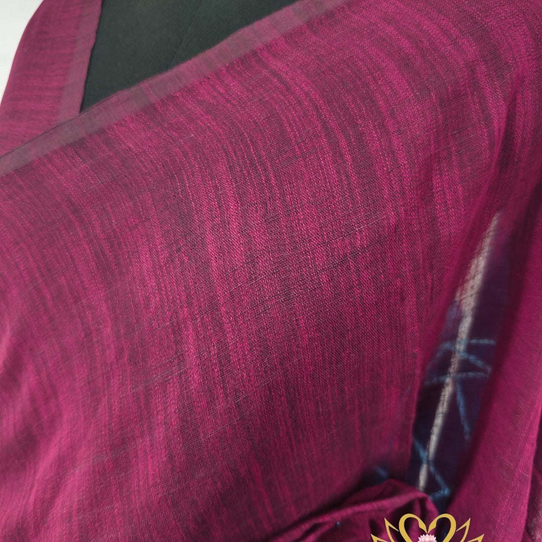Linen Cotton Handloom Saree