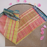 Fish Motif in Lime Colour Saree