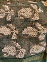 Mustard Block Print Kota Doriya