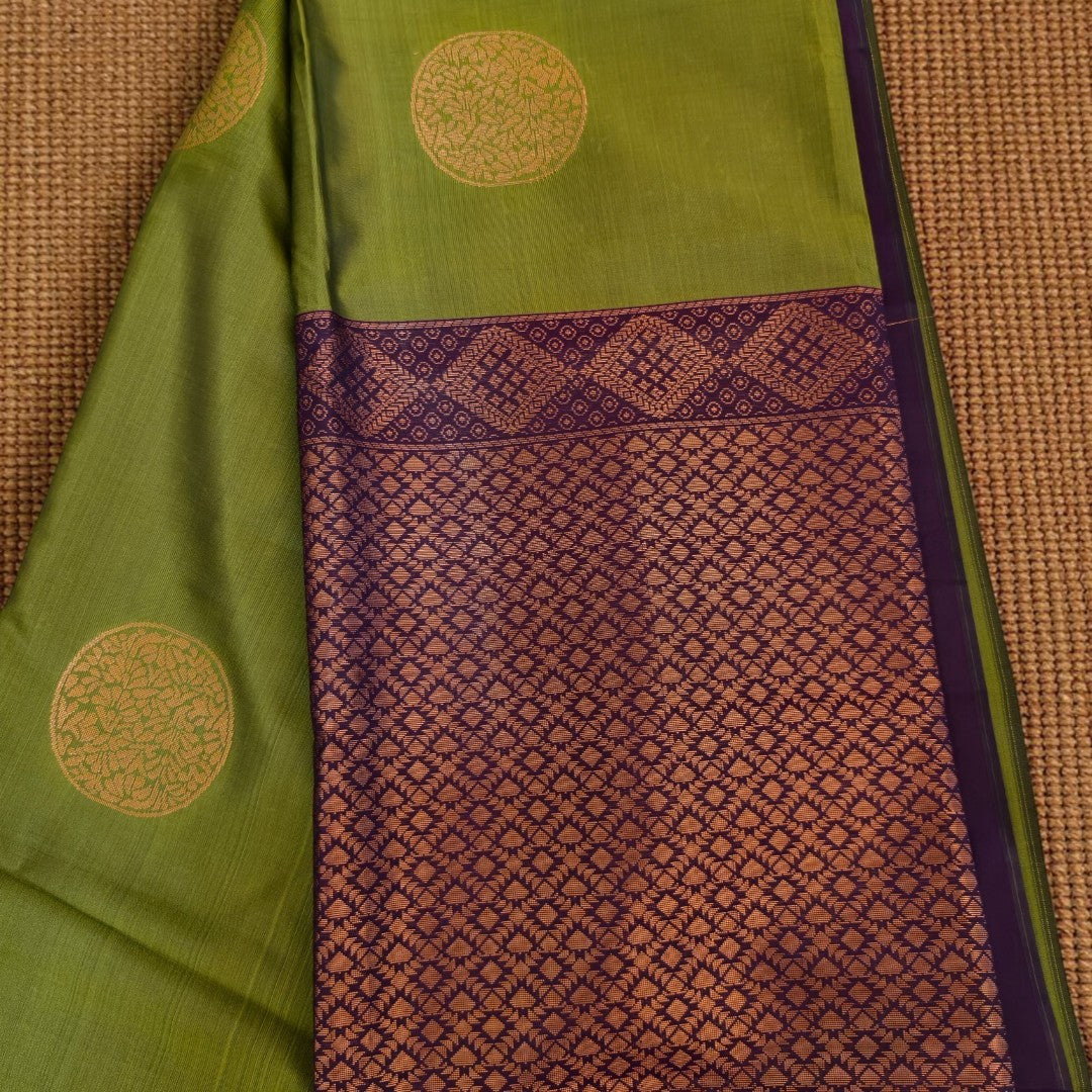 Semi Silk Saree with Woven Medallions