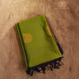 Semi Silk Saree with Woven Medallions
