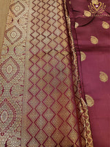 Coffee Banarasi Semi Silk Saree