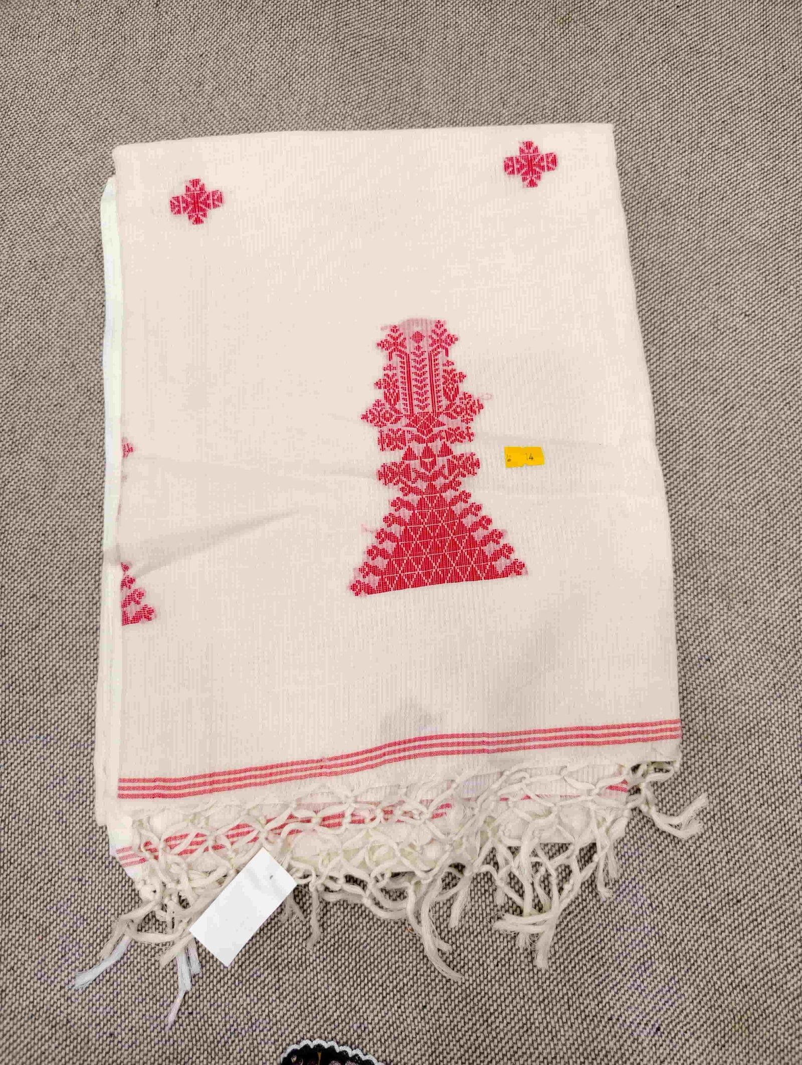 Handloom Temple Gopuram Motif