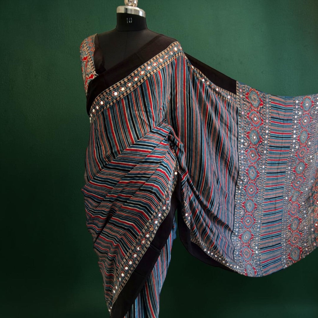 Mirror, Stripes & Ajrakh Spice