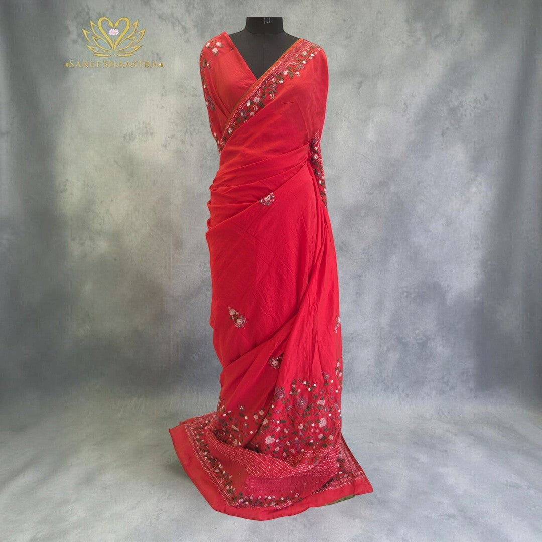Crimson Red Floral Elegance