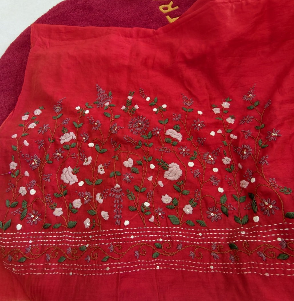 Crimson Red Floral Elegance