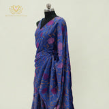 Royal Cobalt Blue Floral Artistry