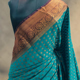 Georgette Banarasi Butti Silk Saree