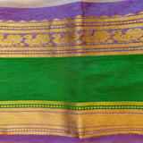 Lavender & Mayura Mul Saree