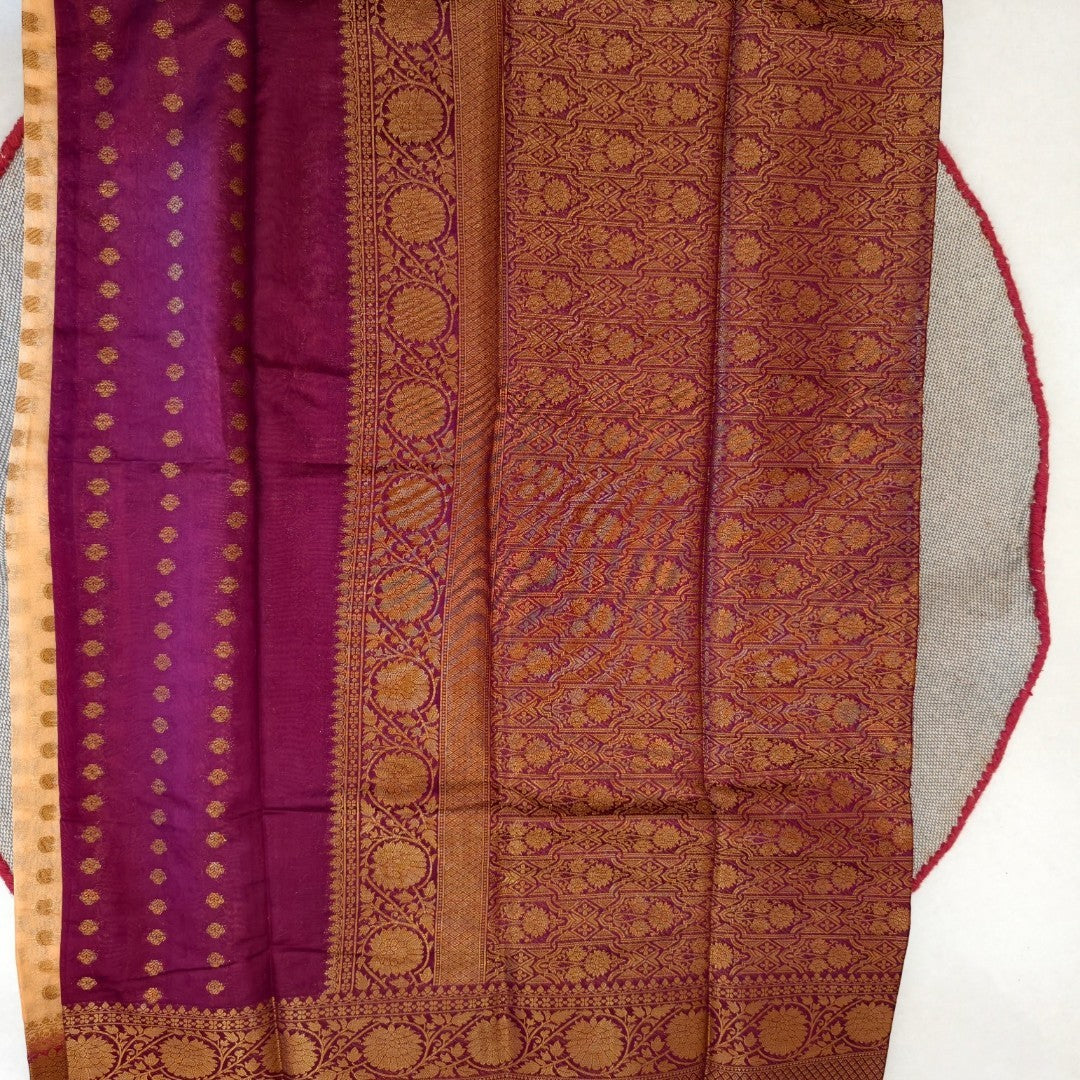 Georgette Banarasi Butti Silk Saree