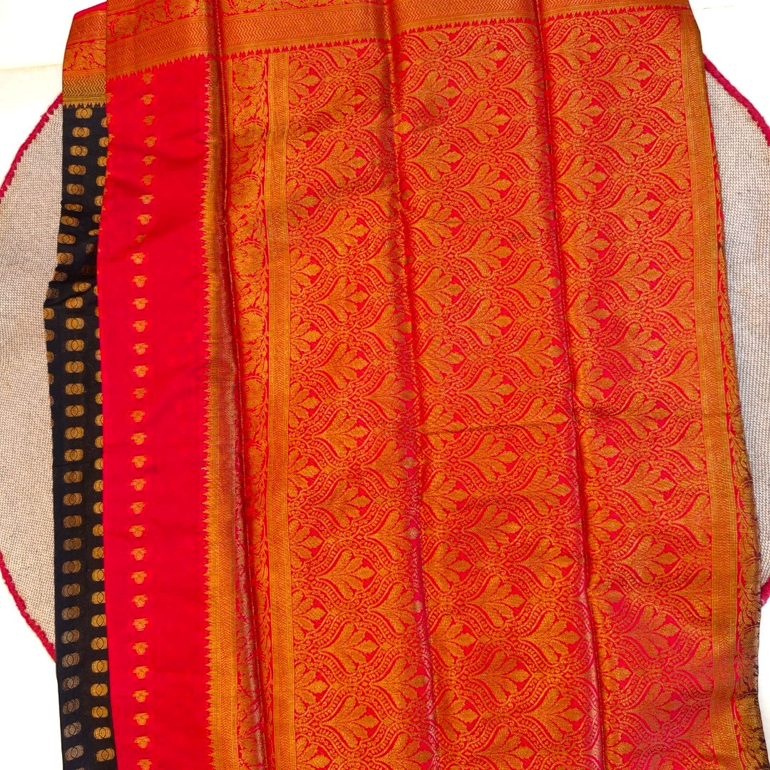 Georgette Banarasi Butti Silk Saree