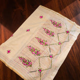 Chanderi Pink Onam Bouquet