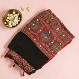 Noor-e-Ajrak — Pure Modal Ajrakh Mirror Saree