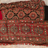 Noor-e-Ajrak — Pure Modal Ajrakh Mirror Saree