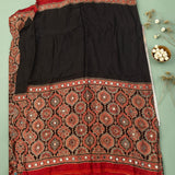 Noor-e-Ajrak — Pure Modal Ajrakh Mirror Saree