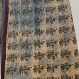 Earth & Indigo Hand Block Printed Mul Cotton Saree