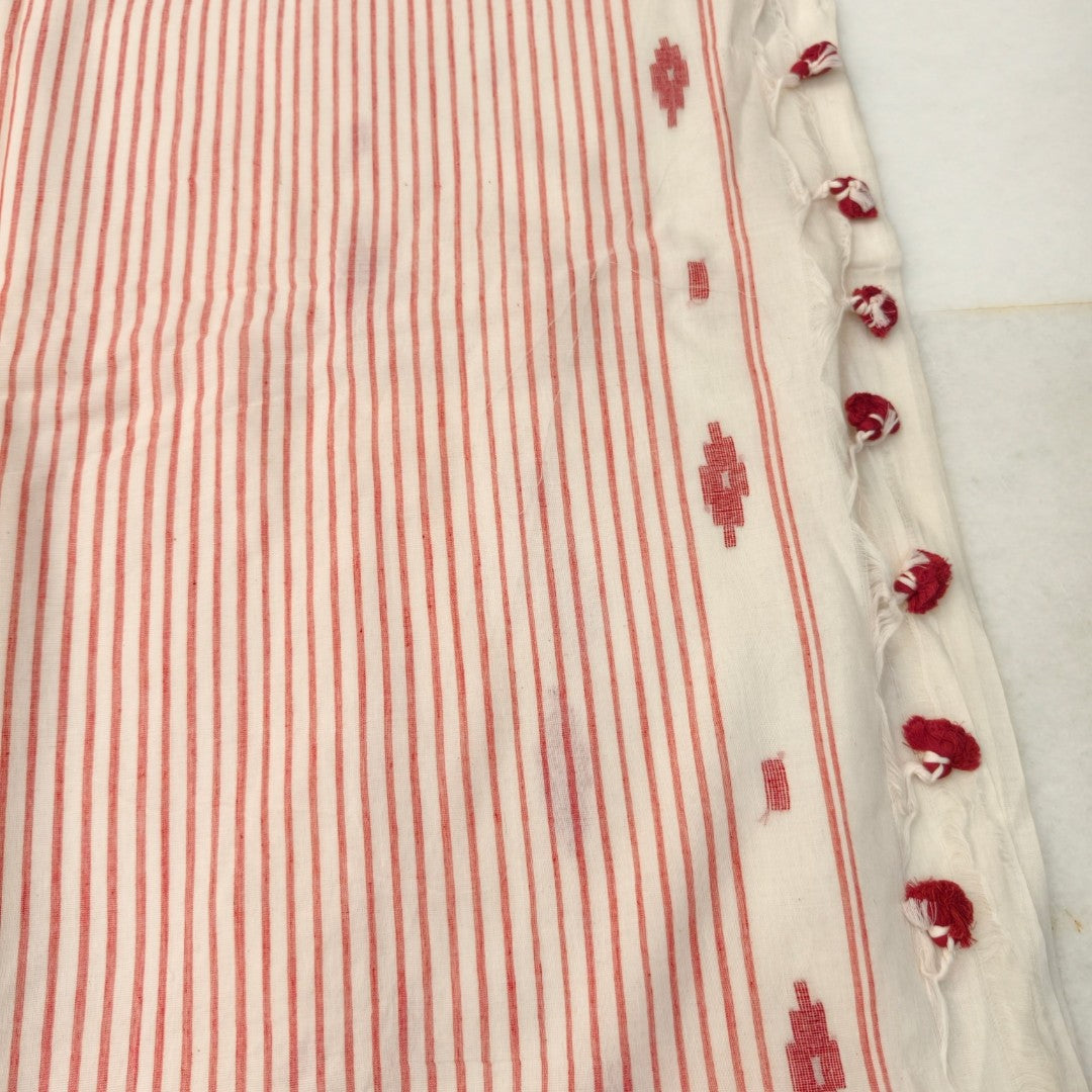Burfi Butti Mul Cotton Saree