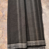 Noir Grid Handloom Cotton Saree