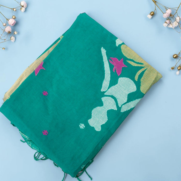 Whimsical Wings Jamdani Saree