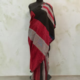 Multistripes Khadi Cotton Saree