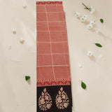 Floral Noir — Screen Printed Mul Cotton Saree