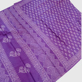 Purple Butti Mul Cotton Saree