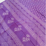 Purple Butti Mul Cotton Saree