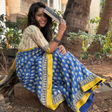 Blue Leaf Bagru Maheshwari