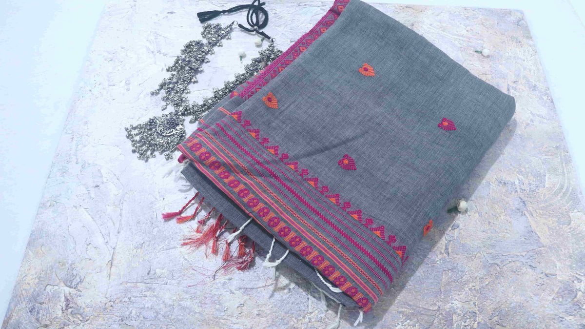 Handloom Assam Khadi Saree