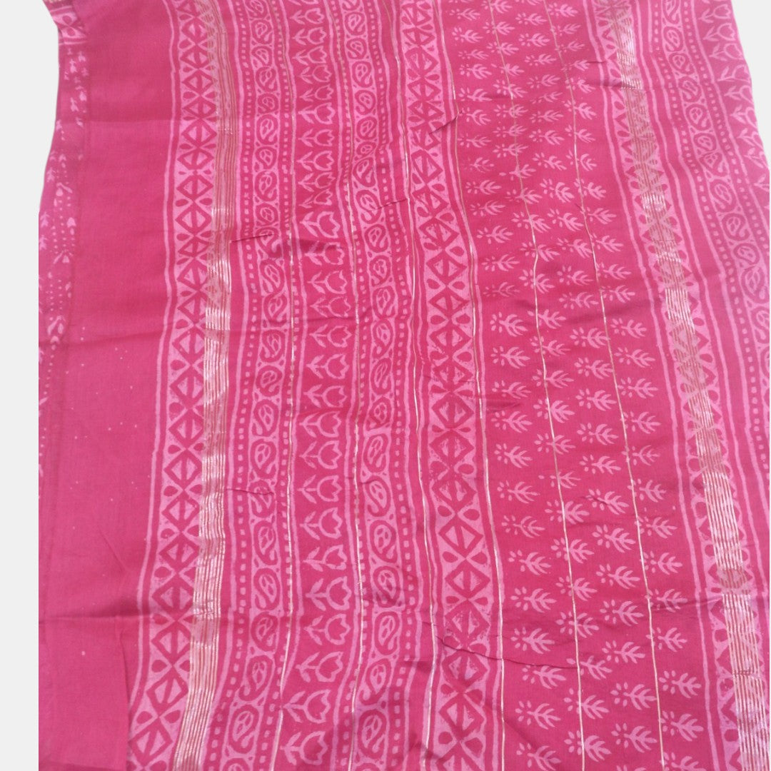 Rani Pink Traditional Maheshwari