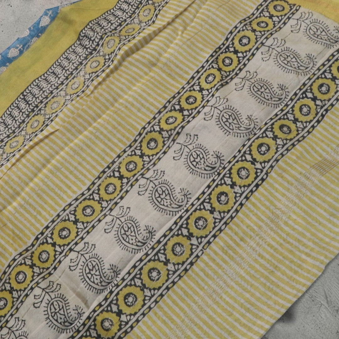 Blue Leaf Bagru Maheshwari
