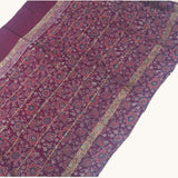 Maroon Ajrakh Bagru Maheshwari