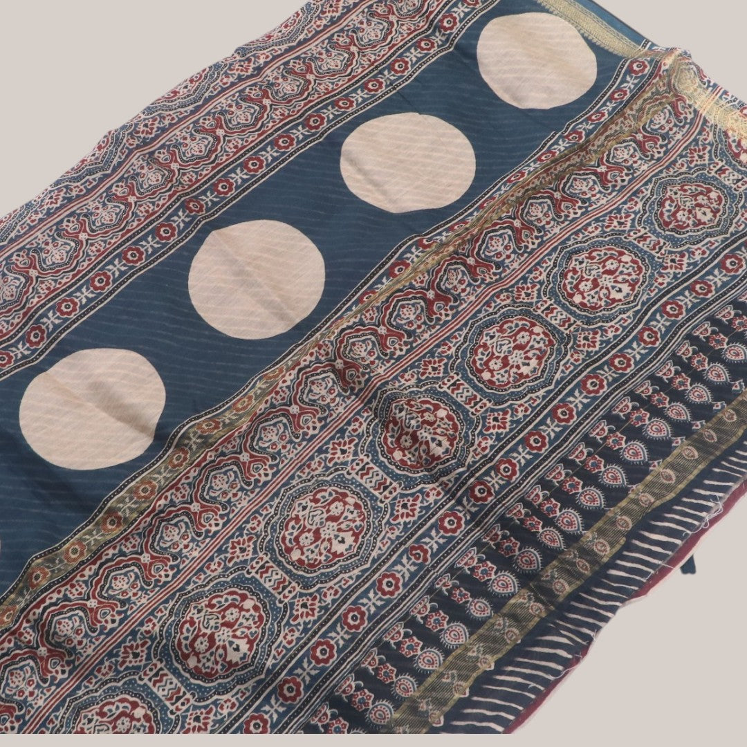 Ajrakh Pallu Bagru Maheshwari