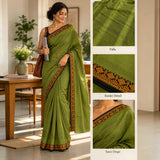 Olive Muse Pure Handloom Saree