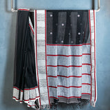 Handloom Cotton Saree with Sambalpuri-Inspired Woven Pallu