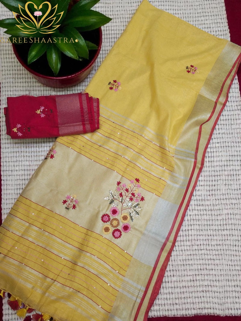 Pure Linen Hand Embroidery