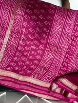 Rani Pink Traditional Maheshwari