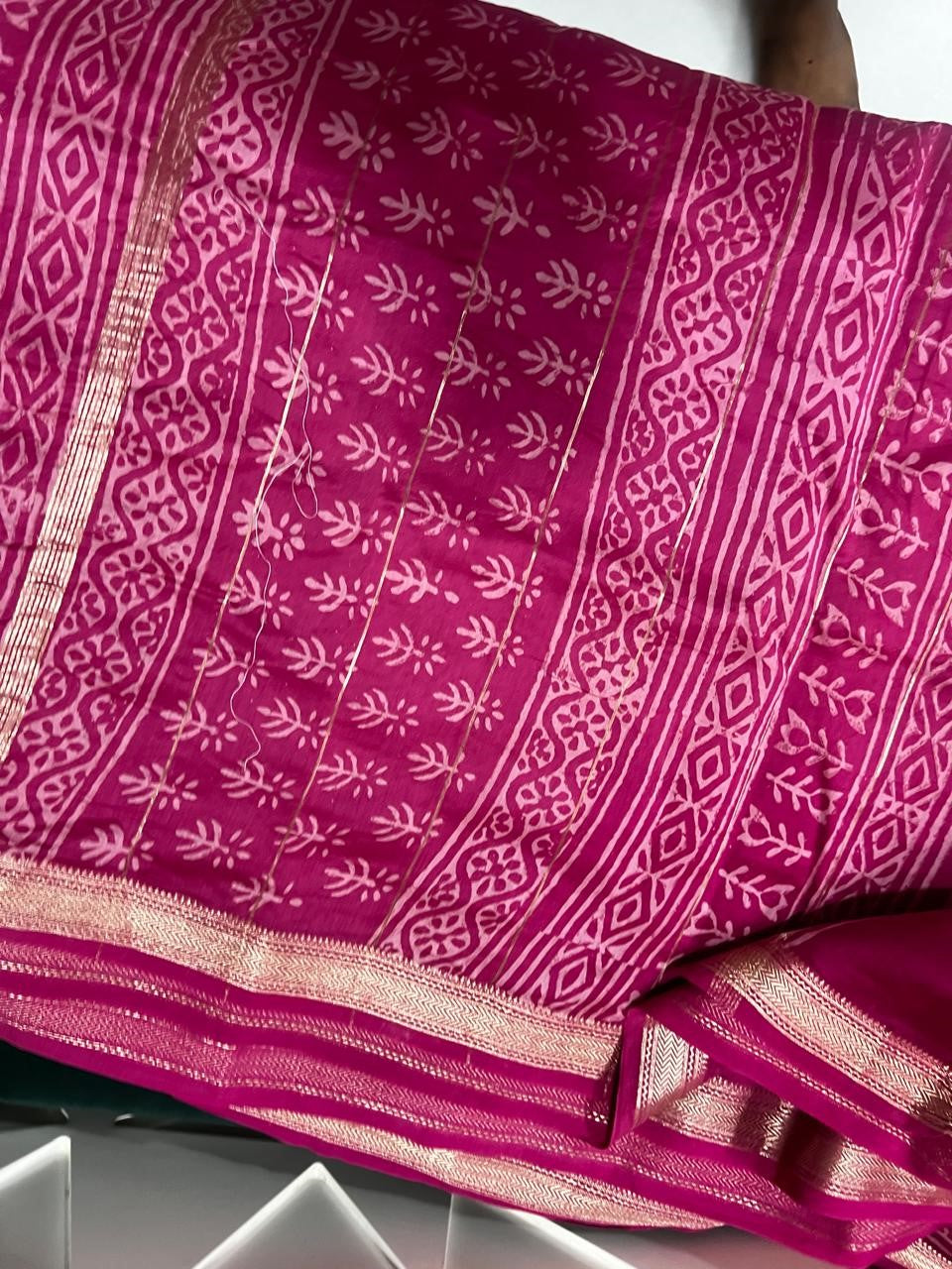 Rani Pink Traditional Maheshwari