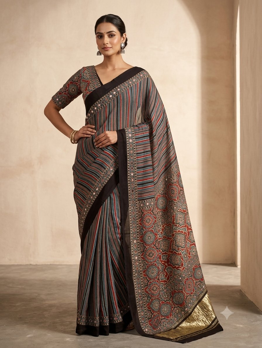 Mirror, Stripes & Ajrakh Spice